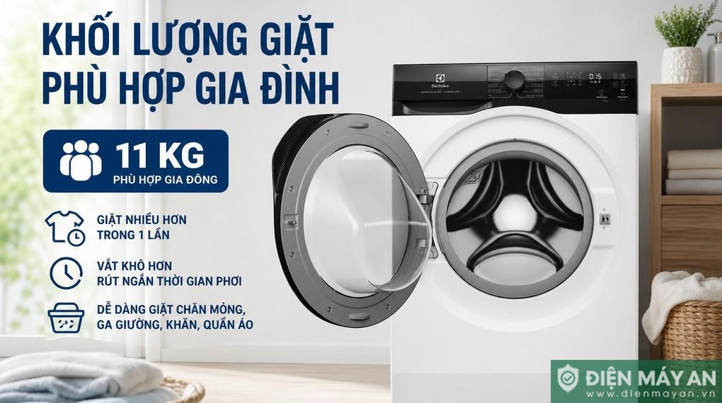 Máy giặt Electrolux UltimateCare 300 Inverter 11 kg EWF1124D3EC